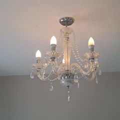 Glass chandelier