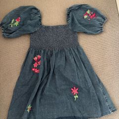 Next girls denim dress