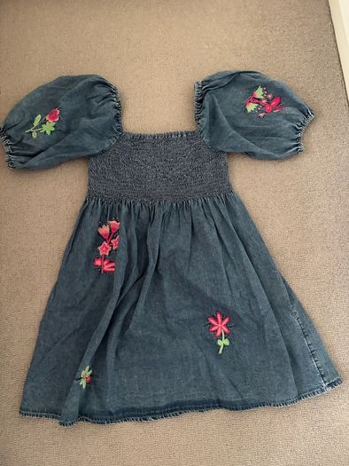 Next girls denim dress