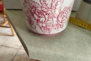 Antique Pink Ironstone staffordshire england plant holder.