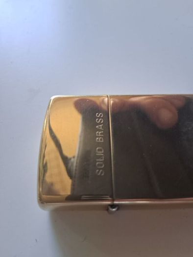 Solid Brass Zippo 1995 lighter unfired