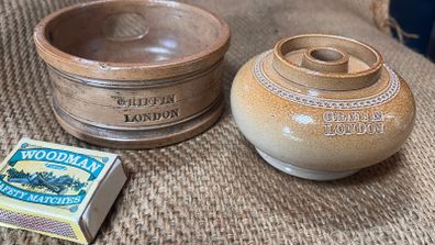 2 early saltglaze Stoneware Items