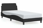 Bed Frame "Dover" Black 90x190 cm Single Velvet