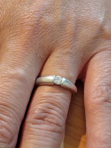 Sterling Silver Ring - Size N - Stamped for Silver (SL17)