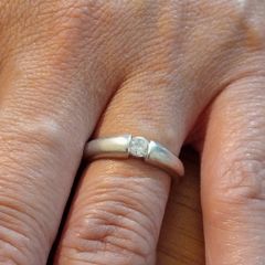 Sterling Silver Ring - Size N - Stamped for Silver (SL17)