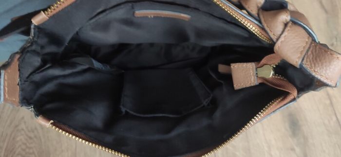 Next Tan Brown Genuine Leather Crossbody Bag