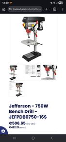 Jefferson 750W Pillar Drill