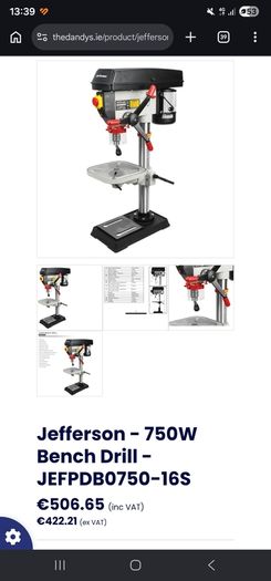 Jefferson 750W Pillar Drill