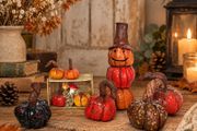 Handcrafted air dry clay pumpkin!