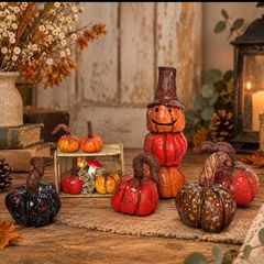 Handcrafted air dry clay pumpkin!