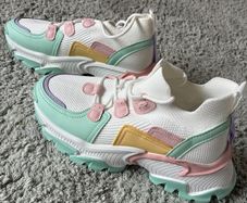 ladies trainers, lovely & colourful, worn once