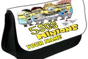 5 Seconds of Summer Minions personalized pencil case Make up bag School Birthday Gift Boys Girls with your own name on it! / back to school stationery