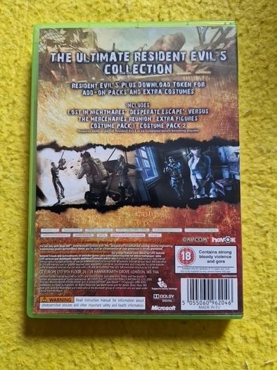 Resident Evil 5 Gold Edition xbox 360 games Original
