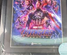 Marvel Studios Avengers End Game A3 Signed Framed Poster