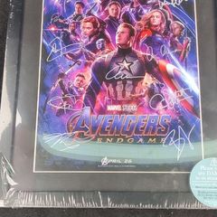 Marvel Studios Avengers End Game A3 Signed Framed Poster