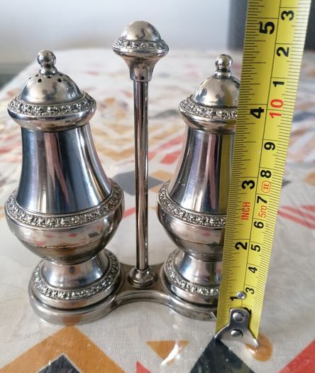 Vintage Silver Plated Salt and Pepper Set