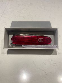 Victorinox Cyber Tool Swiss Army Knife Translucent Red (With Original Box)
