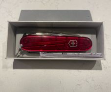 Victorinox Cyber Tool Swiss Army Knife Translucent Red (With Original Box)