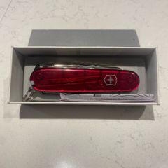 Victorinox Cyber Tool Swiss Army Knife Translucent Red (With Original Box)