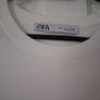 Zara White Knit Short Sleeve Top - Size L - New Without Tags Image 3