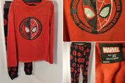 Marvel Spider Man Miles Morales Fleece Pyjamas 7-8 Years 128cm Red Black