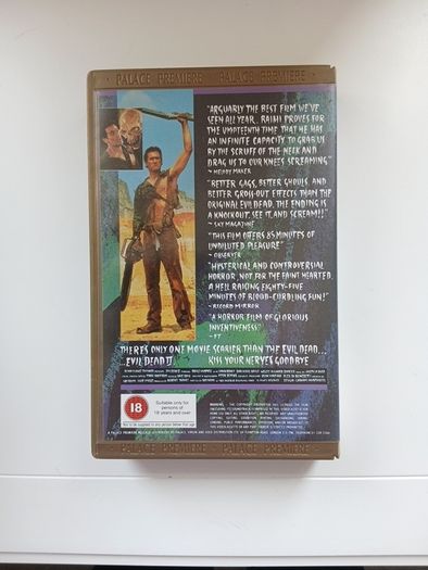Evil Dead 2 Kiss Your Nerves Goodbye Film On Large Box Rental Version (Not Ex Rental)