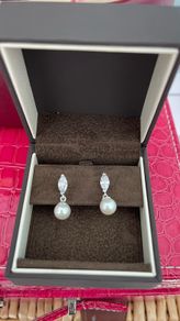 9ct white gold earrings