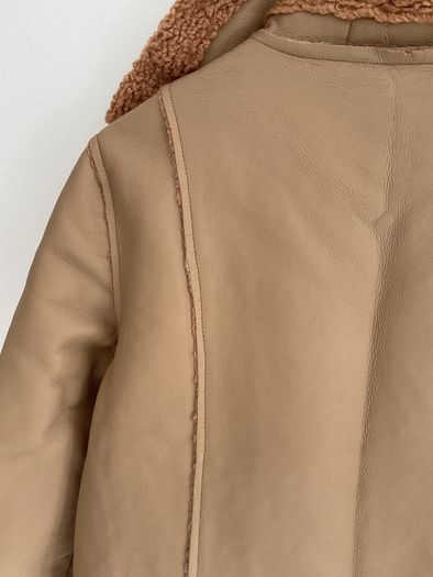 jacket  Bnwt size small baloot brand biker style tan jacket