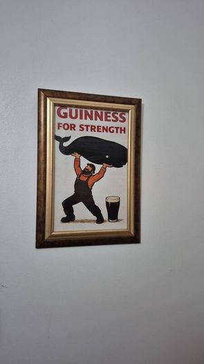Vintage Guinness Reproduction Framed Print  A3 Size