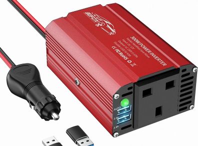 NEW SALE | 300W Car Power Inverter DC 12V to 240V / 230V AC Modified Sine Wave Voltage Converter