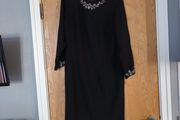 After Dark  Black Lined  Dress. S. 14.