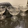 Stuart crystal etched  champagne Coupes Fabulous Image 4