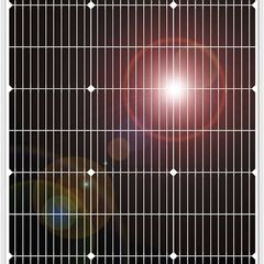 100W 18V Monocrystalline Solar Panel to Charge 12V Battery for Caravan Van RV Boat Off-grid home