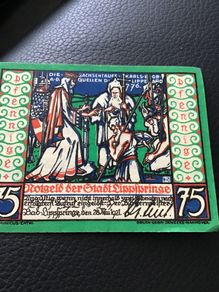 Rare 1921 German Notgeld 25 Pfennig -Stadt Lippspringe