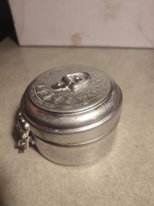 Vintage Incense Pot Pure Aluminum Made in India BEAUTIFUL