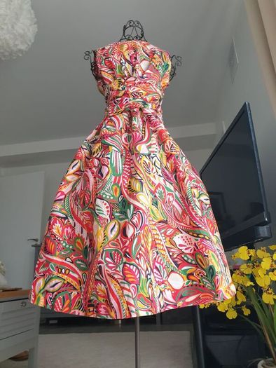 Hobbs Linen Dress Size Uk 12