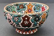 Bowls - Set of 2 Minakari Ceramic Footed Bowl Hand Painted Decorative