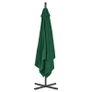 Cantilever Umbrella with Steel Pole 250x250 cm Green Image 4