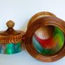 Vintage Wood Turned Lidded Jar Image 2