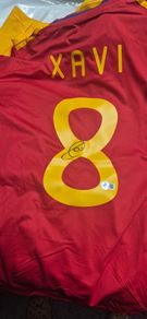 Xavi signed spain shirt