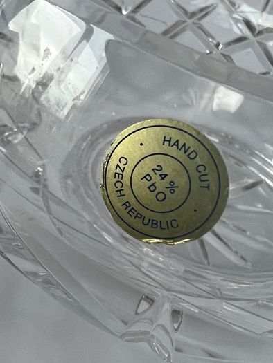 Vintage Czech Crystal bowl