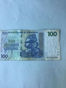 Banknote- Zimbabwe 100 Dollars