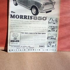 Morris Mini 1959 Reproduction Ireland poster, Irish Memorabilia