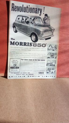 Morris Mini 1959 Reproduction Ireland poster, Irish Memorabilia