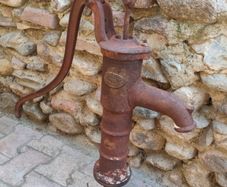 vintage water pump