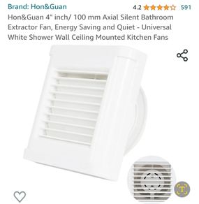 2 x Silent bathroom extractor  Fans