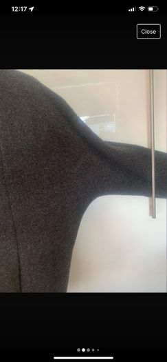 Charcoal coat. Size 14