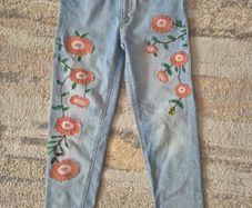 Zara girls 3/4 jeans, size 8y