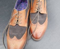 NEXT Tan Brown/Black Boys Leather Shoes