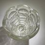 1920s Brockwitz Clear Pressed Glass Cylinder Vase (Moonprint Star Pattern) Image 2